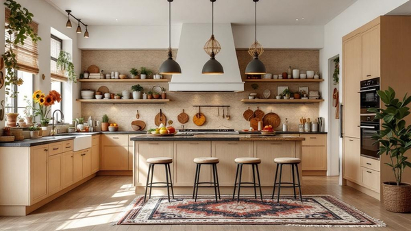 Afro-Bohemian Kitchen interior design
