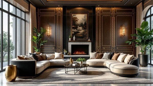Art Deco Living Room interior design