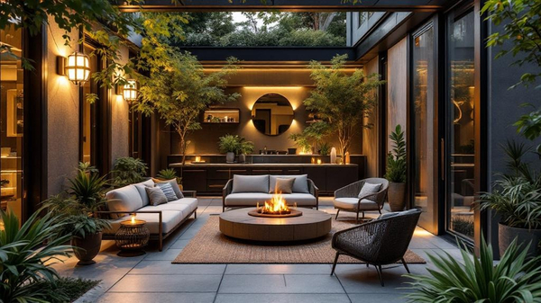 Art Deco Outdoor Patio design