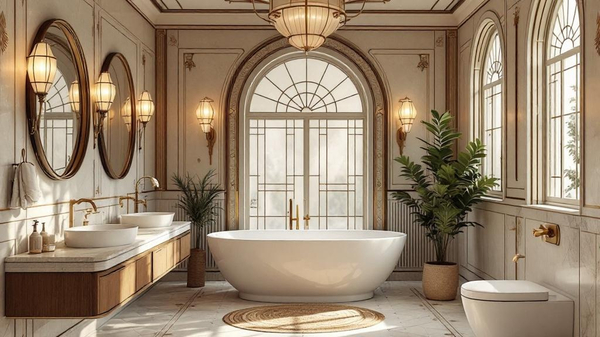 Art Nouveau Bathroom interior design