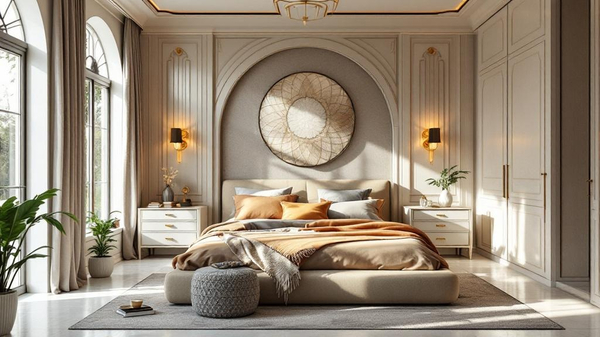 Art Nouveau Bedroom interior design