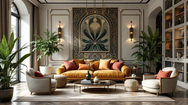 Art Nouveau Living Room interior design