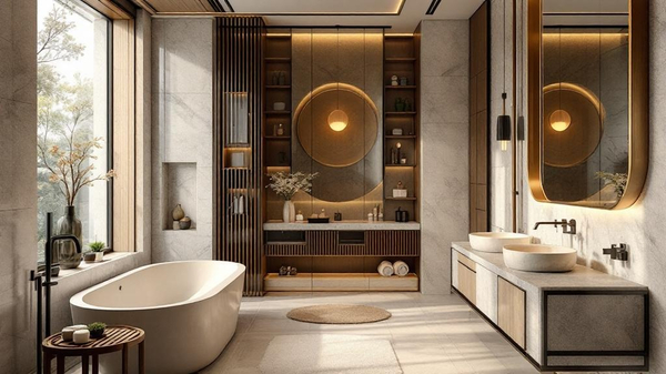 Asian Fusion Bathroom interior design