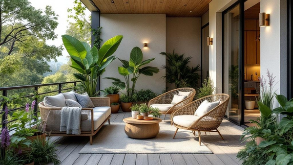 Biophilic Balcony interior design
