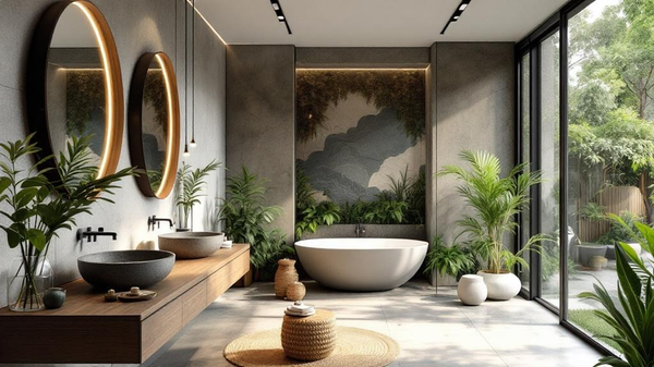 Biophilic Bathroom interior design