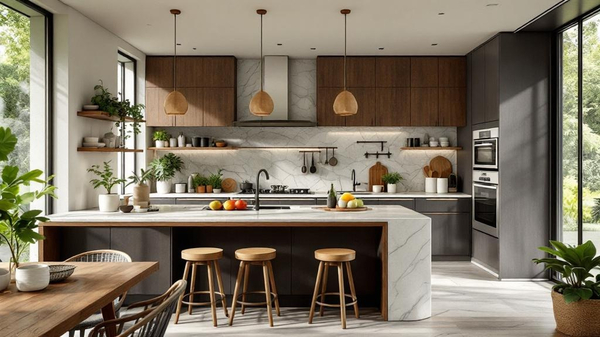 Biophilic Kitchen interior design