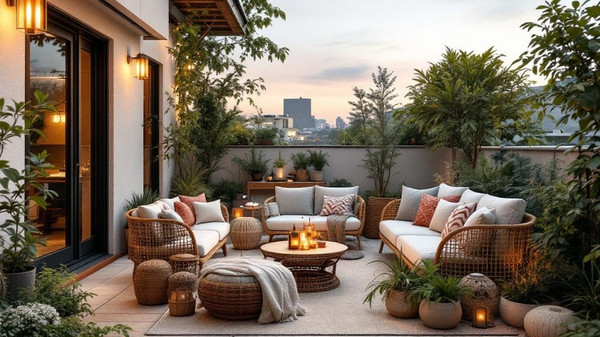 Bohemian Balcony interior design