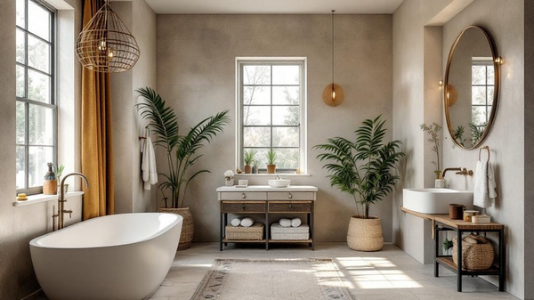 Bohemian Bathroom interior design
