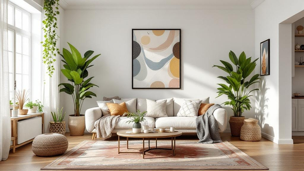 Bohemian Living Room interior design