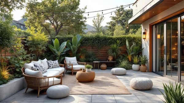 Bohemian Outdoor Patio interior design