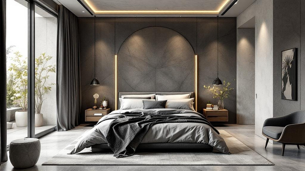 Brutalist Bedroom interior design