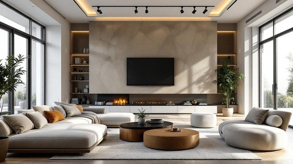 Brutalist Living Room interior design