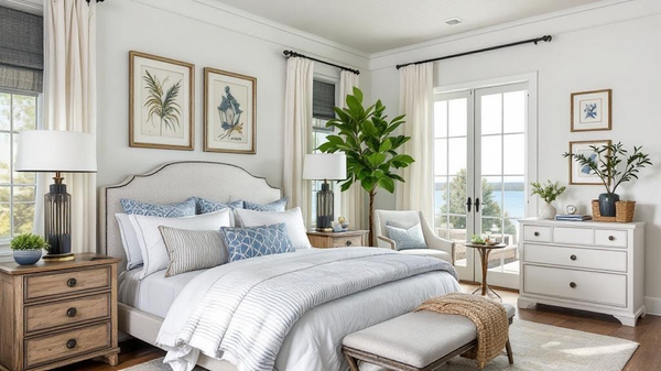 Coastal Grandmother Bedroom interior design
