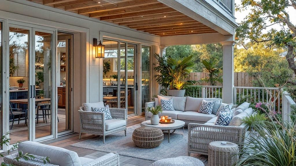 Coastal Balcony interior design