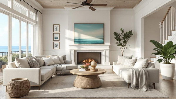 Coastal Living Room interior design
