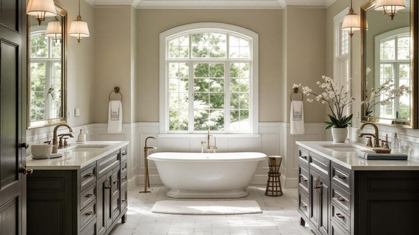 Colonial Bathroom interior design