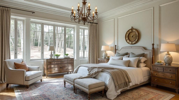 Colonial Bedroom interior design