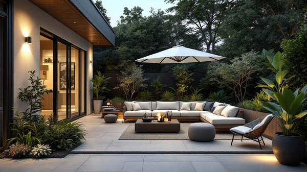 Contemporary Outdoor Patio interior design