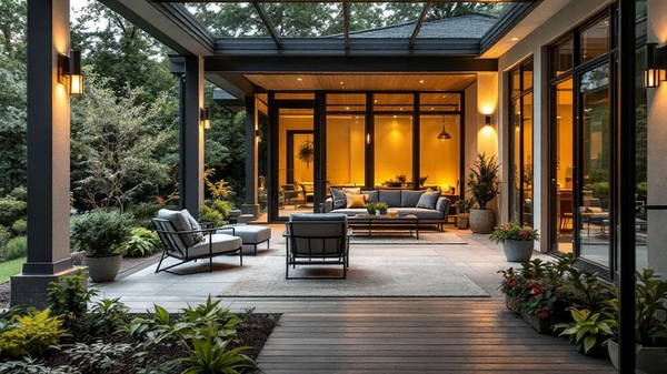 Contemporary Sunroom interior design