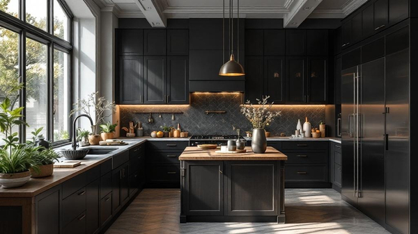 Dark Academia Kitchen interior design