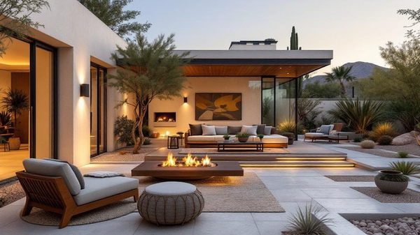Desert Modern Outdoor Patio interior design