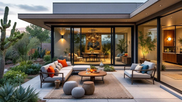 Desert Modern Sunroom interior design