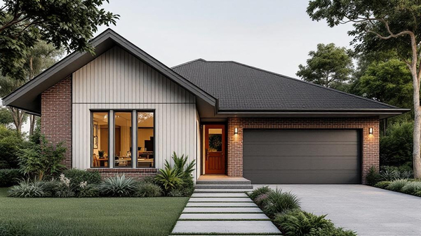 Earthy Organic House Exterior interior design