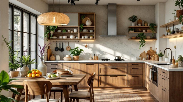 Earthy Organic Kitchen interior design
