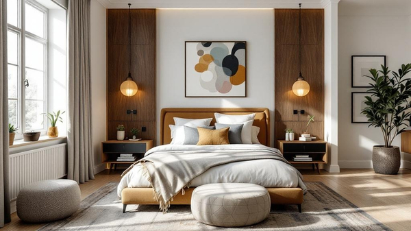 Eclectic Bedroom interior design