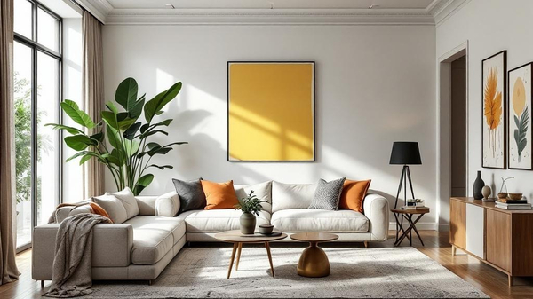 Eclectic Living Room interior design