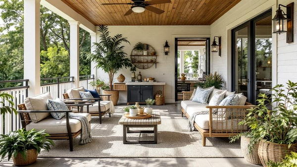 Farmhouse Balcony interior design