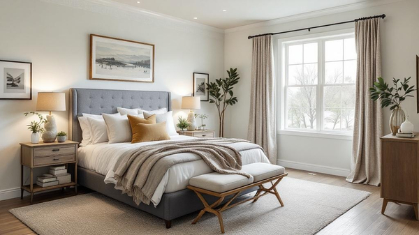 Farmhouse Bedroom interior design