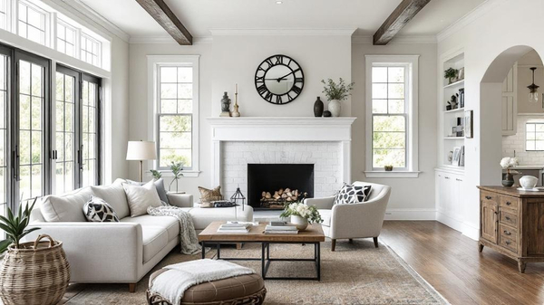Farmhouse Living Room interior design