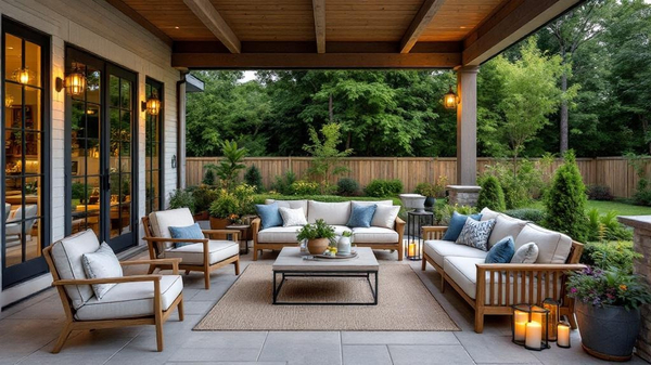 Farmhouse Outdoor Patio interior design