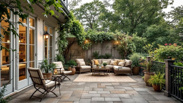 French Country Balcony interior design
