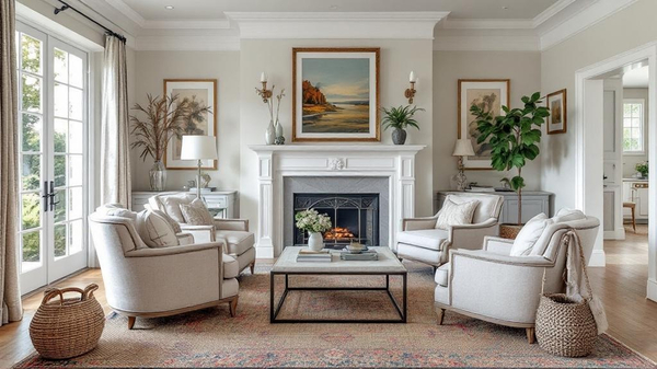 French Country Living Room interior design