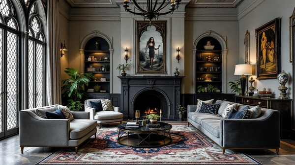 Gothic Living Room interior design