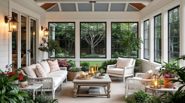 Hamptons Sunroom interior design