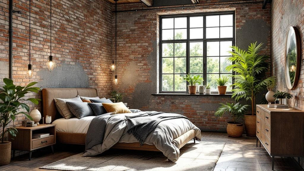 Industrial Bedroom design