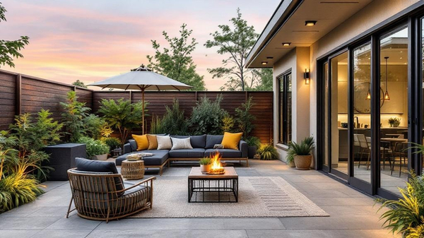 Industrial Outdoor Patio design