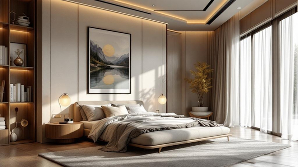 Japandi Bedroom design
