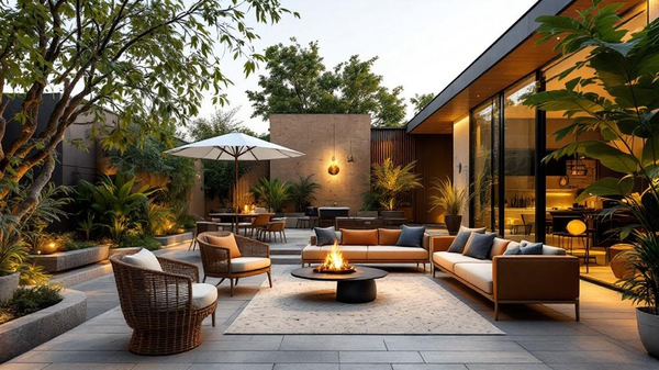 Japandi Outdoor Patio design