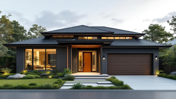 Japanese Zen House Exterior interior design