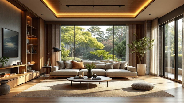 Japanese Zen Living Room interior design