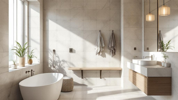 Light Academia Bathroom interior design