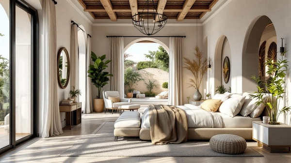 Mediterranean Bedroom design