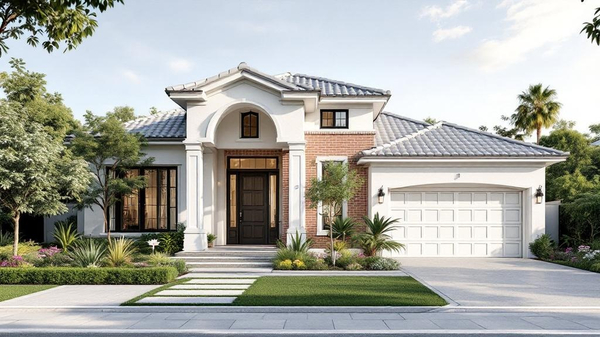 Mediterranean House Exterior interior design