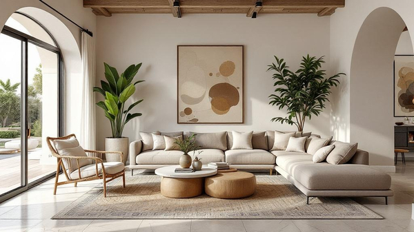 Mediterranean Living Room design