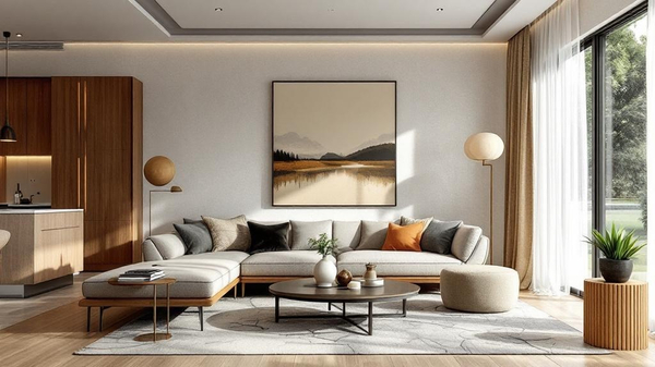 Mid-Century Modern Living Room interior design