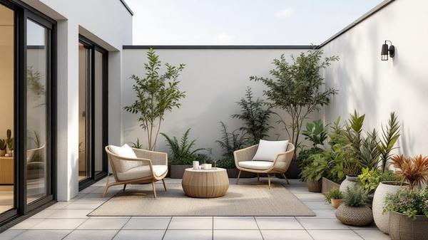 Minimalist Balcony interior design